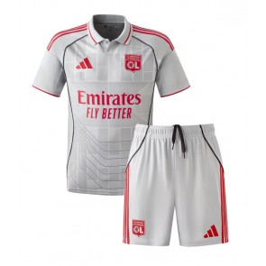 Olympique Lyonnais Tredjetrøje Børn 2025-26 Kortærmet (+ Korte bukser)